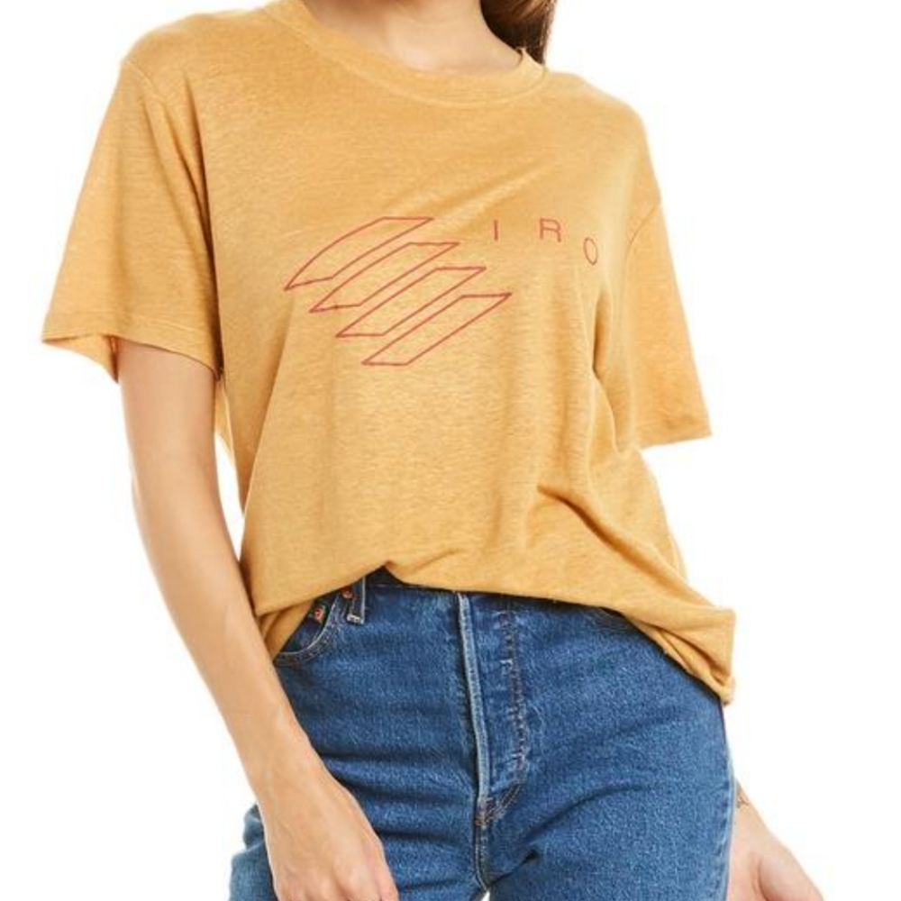 Iro logo linen T shirt